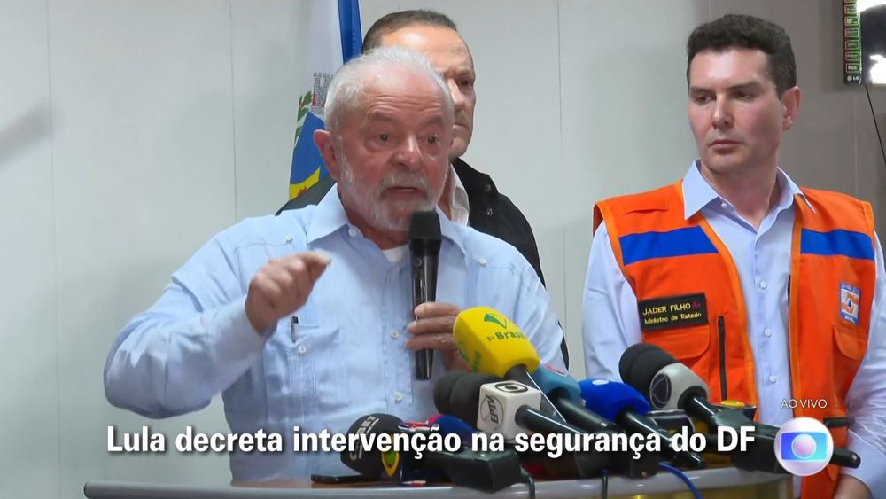 Lula decretó la intervención federal de organismos de seguridad en Brasilia