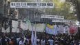 la marcha federal y los jubilados confluyeron en el congreso para acompanar el rechazo a los vetos de milei