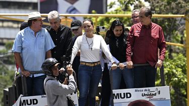 Machado reapareció en una nueva masiva protesta contra Maduro en Venezuela