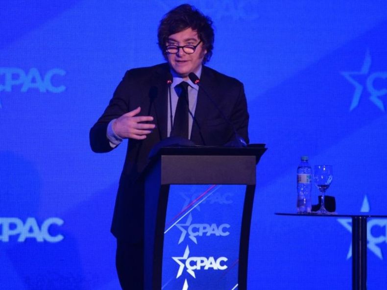 Javier Milei en la CPAC