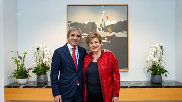 Kristalina Georgieva y Luis Caputo