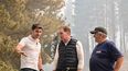 santilli y torres recorrieron los incendios en chubut