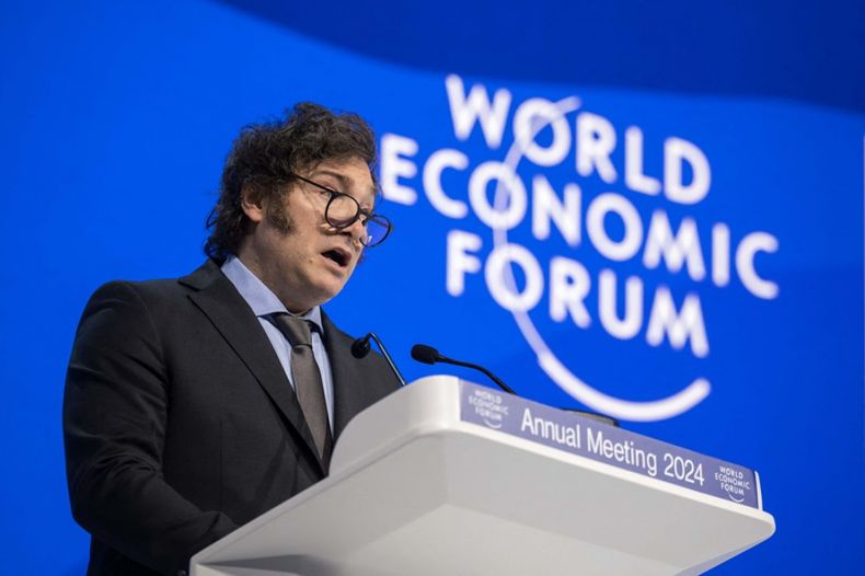 Milei en Davos