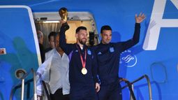 Los campeones del mundo ya están en la Argentina
