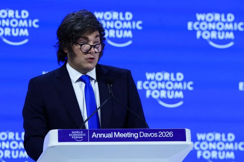 Javier Milei en Davos