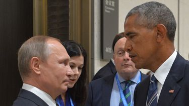 La gélida mirada de Barack Obama a Vladimir Putin