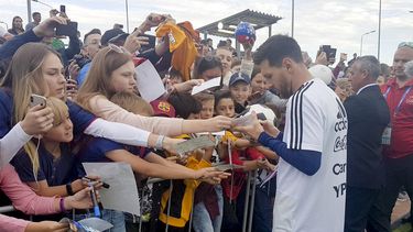 La Selección se entrenó a puertas abiertas y recibió a una multitud